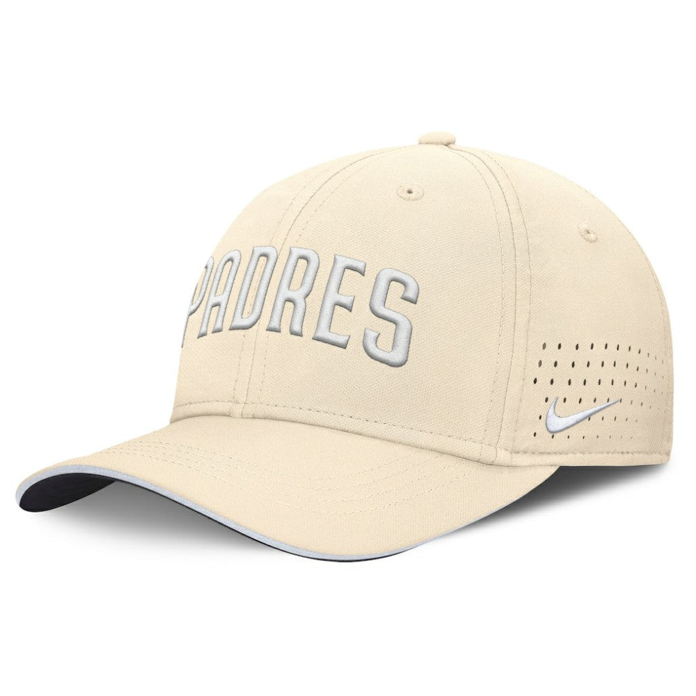 San Diego Padres Nike Rise Performance Flex Hat - Cream Hats