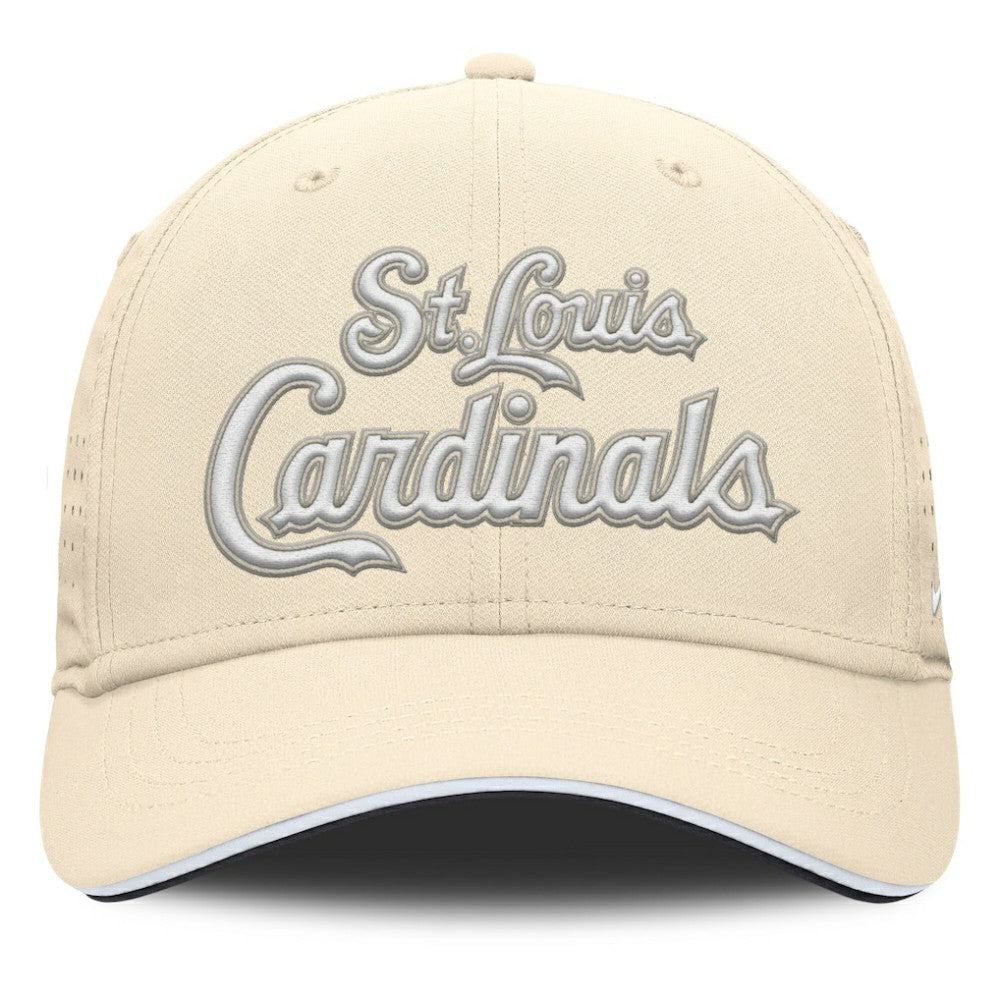 St. Louis Cardinals Nike Rise Performance Flex Hat - Cream Hats
