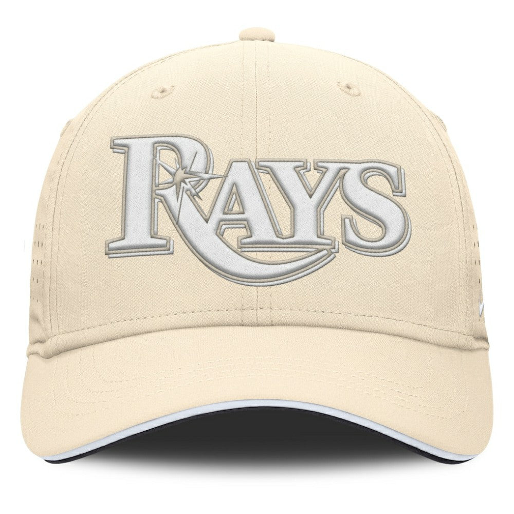 Tampa Bay Rays Nike Rise Performance Flex Hat - Cream Hats