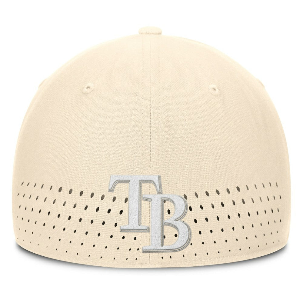 Tampa Bay Rays Nike Rise Performance Flex Hat - Cream Hats
