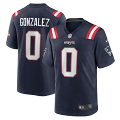 NFL Christian Gonzalez New England Patriots Team Game Jersey - Navy
