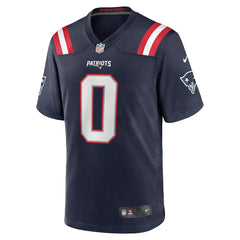 NFL Christian Gonzalez New England Patriots Team Game Jersey - Navy