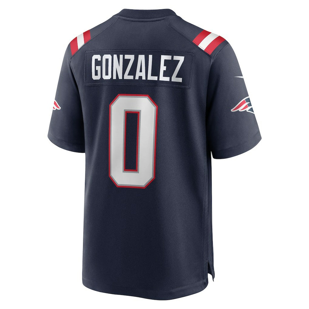 NFL Christian Gonzalez New England Patriots Team Game Jersey - Navy