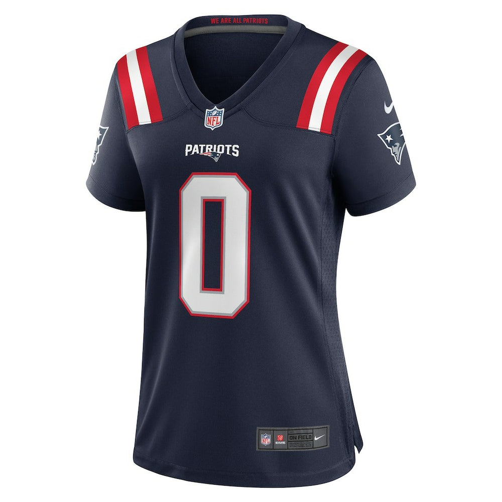 NFL Christian Gonzalez New England Patriots Women's Team Game Jersey - Navy