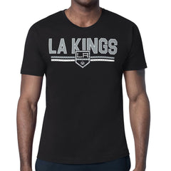 NHL Los Angeles Kings Starter Mesh Look Team Name T-Shirt - Black