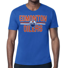 NHL Edmonton Oilers Starter Mesh Look Team Name T-Shirt - Royal