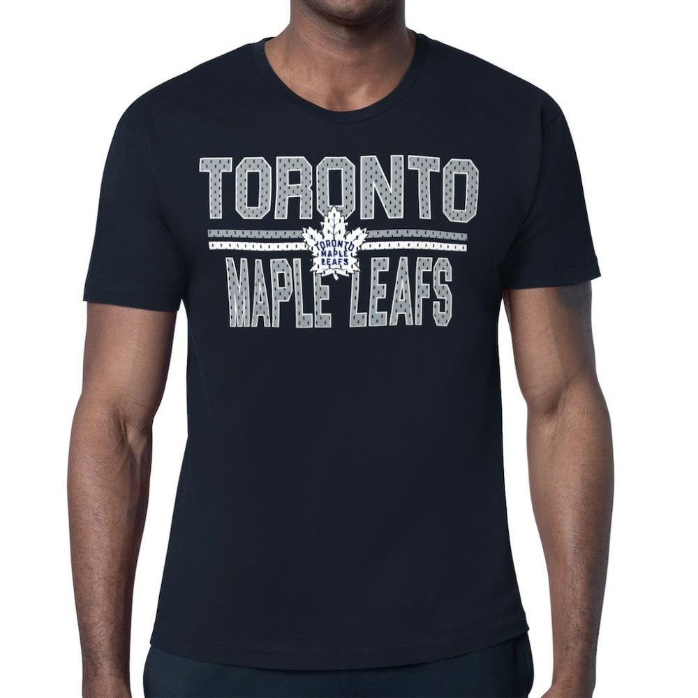 NHL Toronto Maple Leafs Starter Mesh Look Team Name T-Shirt - Navy