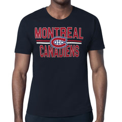 NHL Montreal Canadiens Starter Mesh Look Team Name T-Shirt - Navy