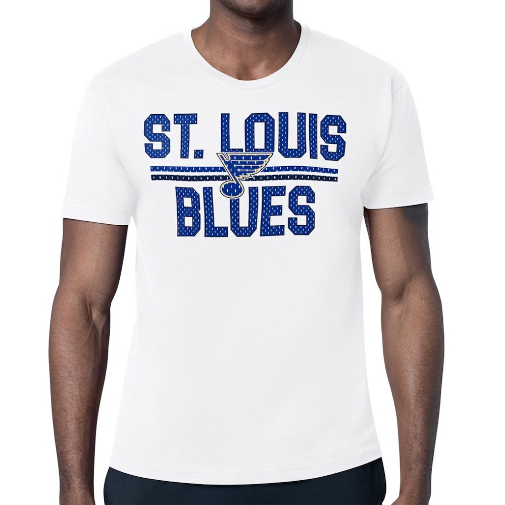 NHL St. Louis Blues Starter Mesh Look Team Name T-Shirt - White