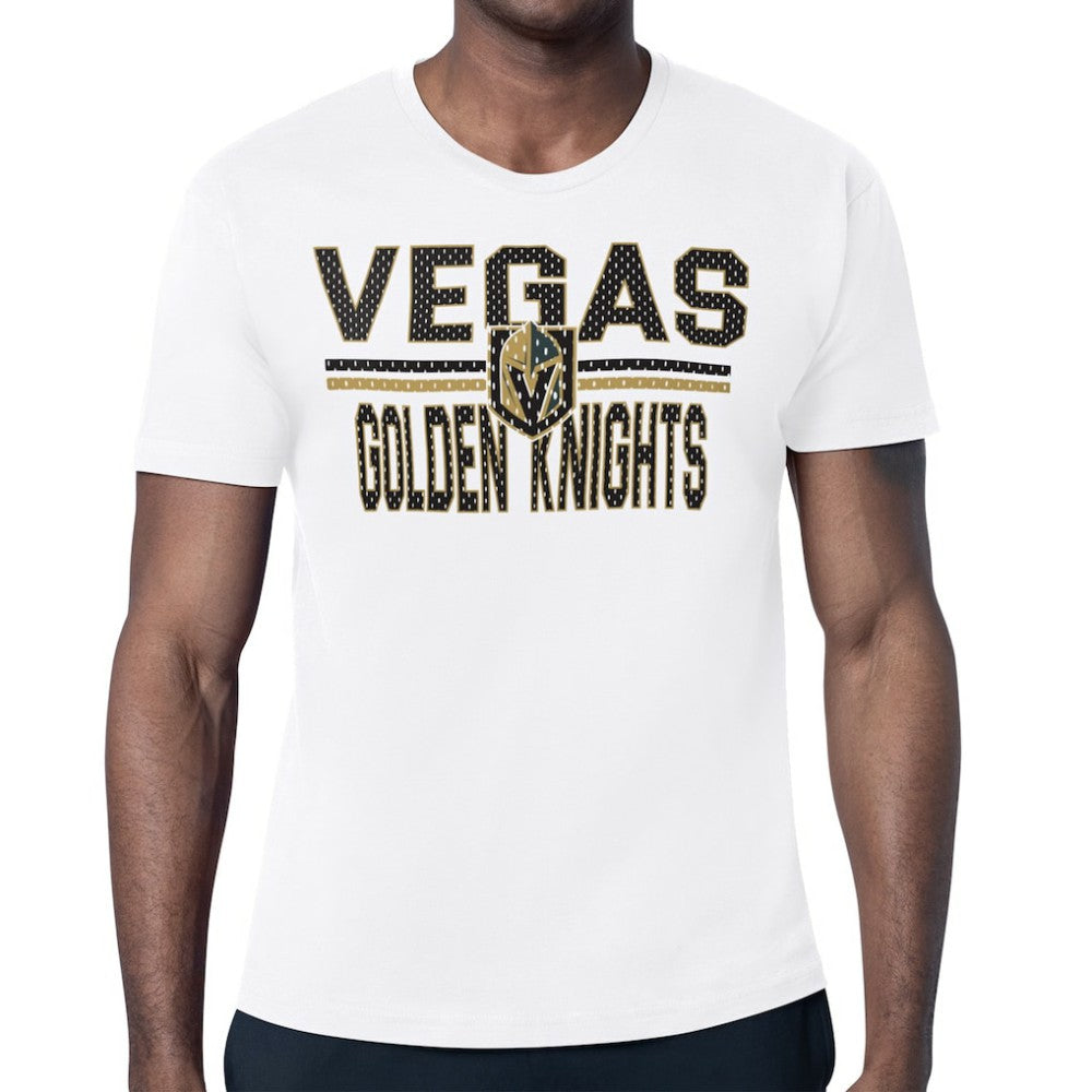 NHL Vegas Golden Knights Starter Mesh Look Team Name T-Shirt - White