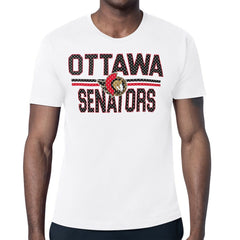 NHL Ottawa Senators Starter Mesh Look Team Name T-Shirt - White