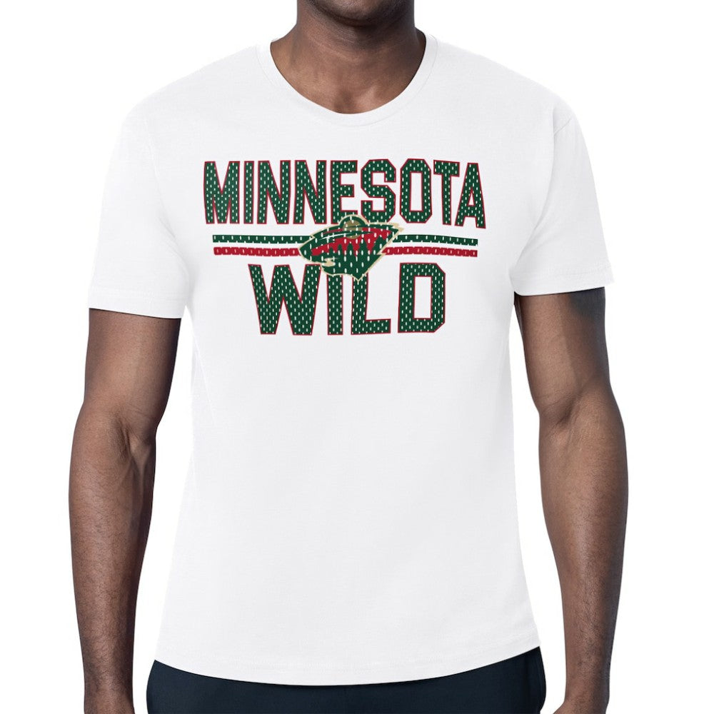 NHL Minnesota Wild Starter Mesh Look Team Name T-Shirt - White