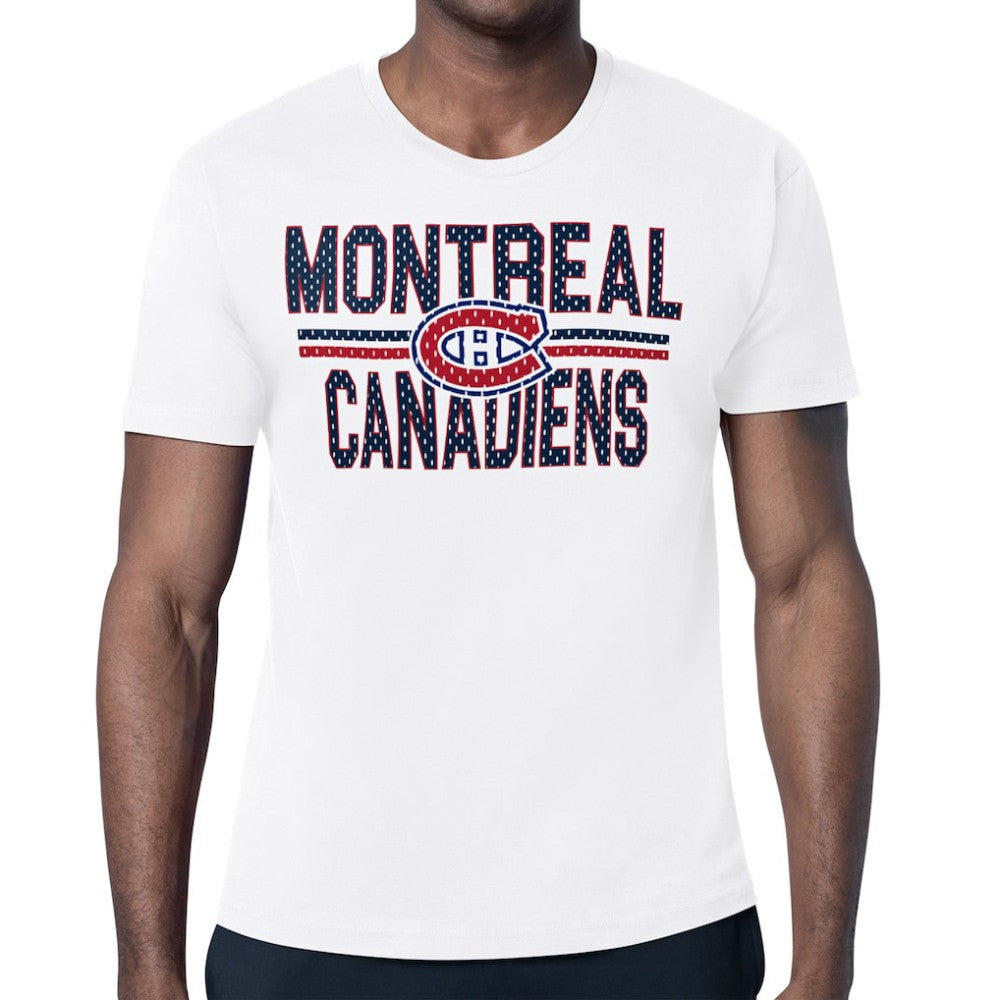 NHL Montreal Canadiens Starter Mesh Look Team Name T-Shirt - White