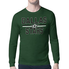 NHL Dallas Stars Starter Mesh Look Team Name Long Sleeve T-Shirt - Green