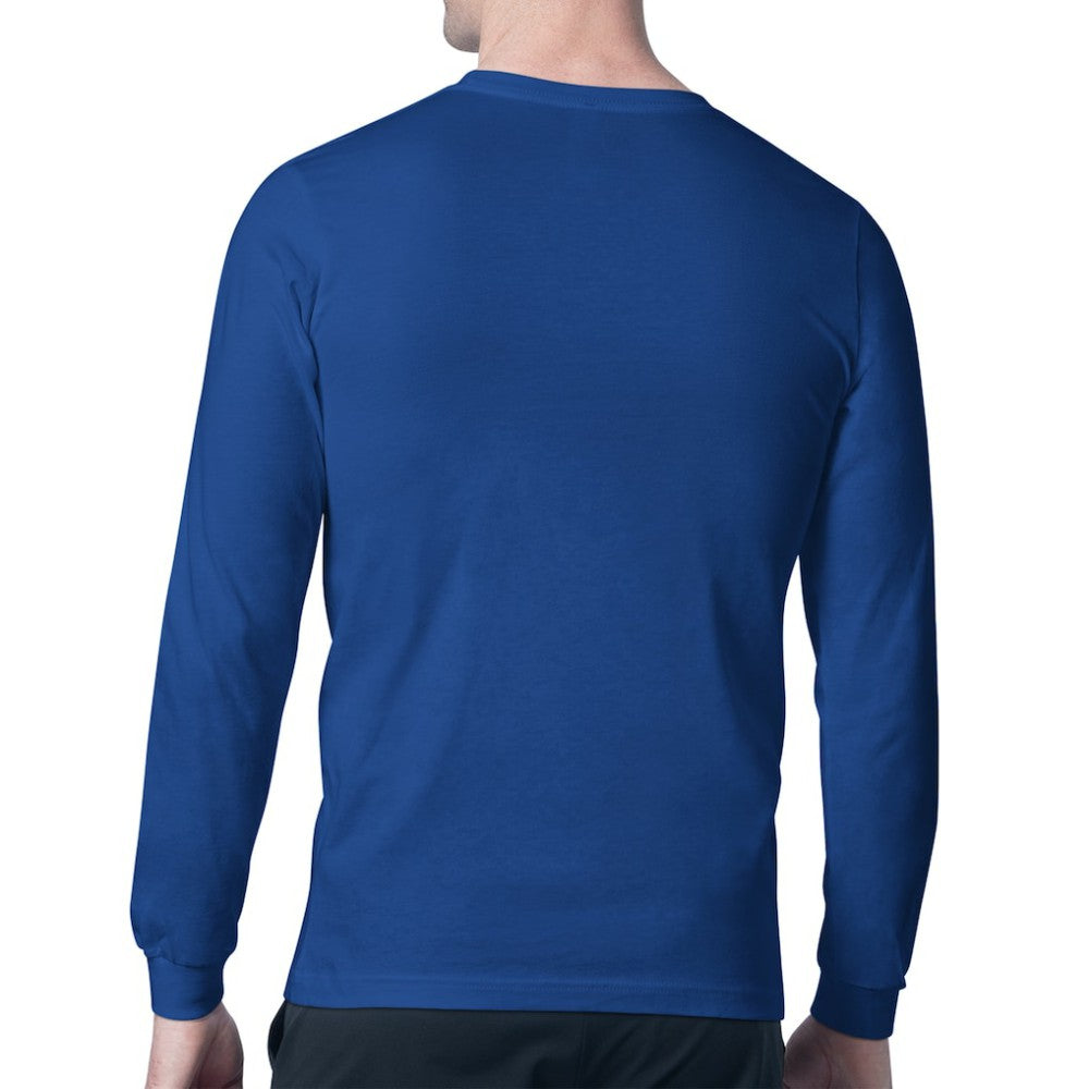 NHL New York Rangers Starter Mesh Look Team Name Long Sleeve T-Shirt - Blue