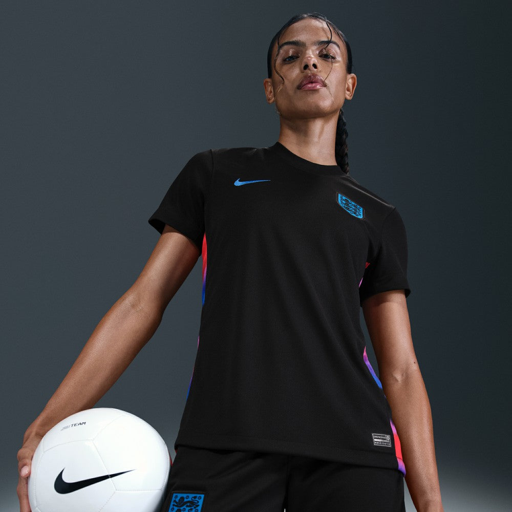 England Women's National Team Women's 2025/26 Away Replica Jersey Black