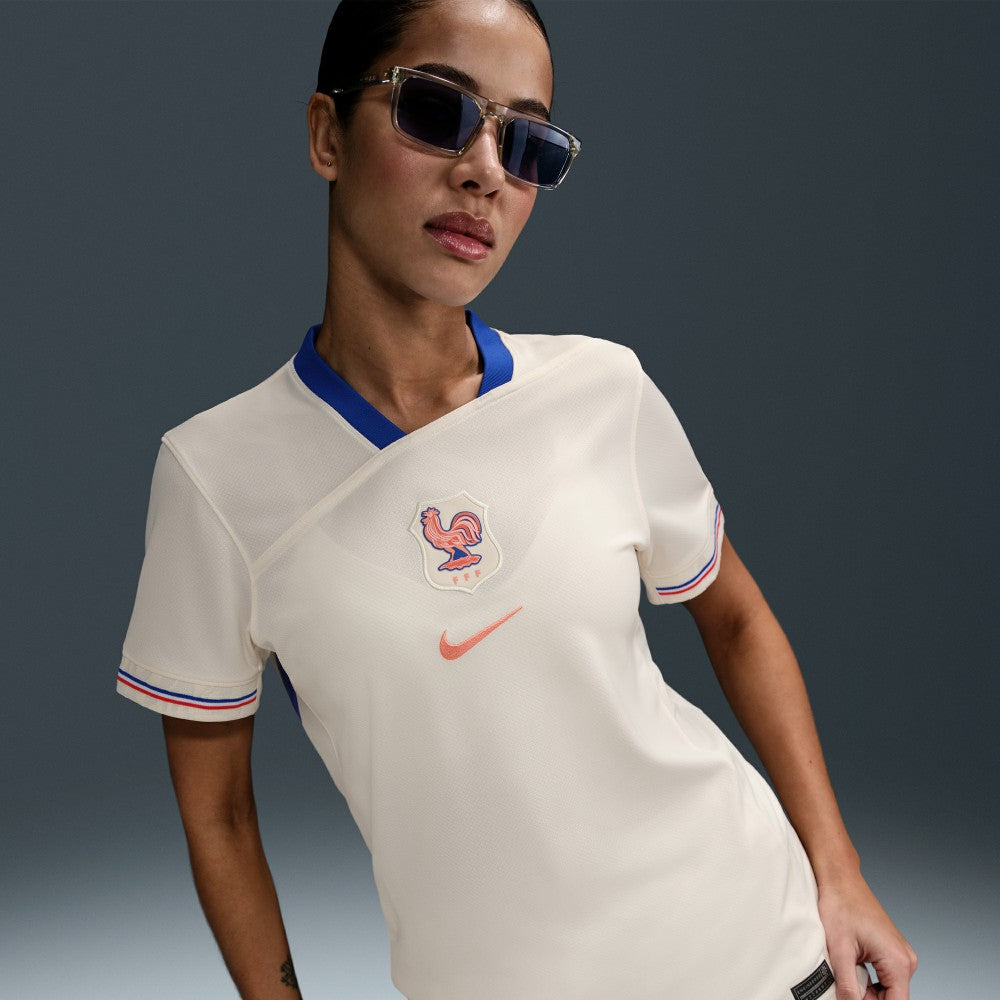 France Women's National Team Women's 2025/26 Away Replica Jersey Cream