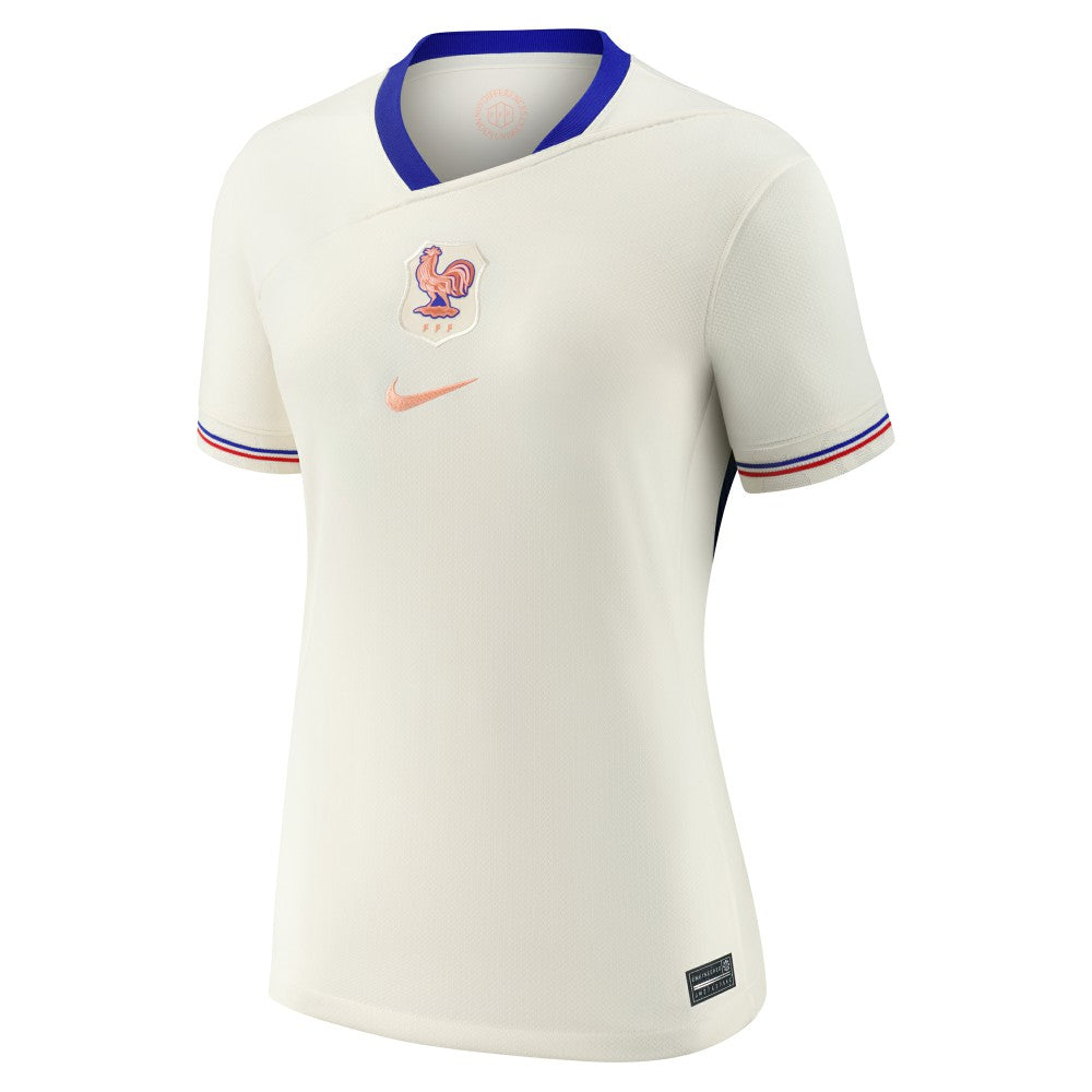 France Women's National Team Women's 2025/26 Away Replica Jersey Cream
