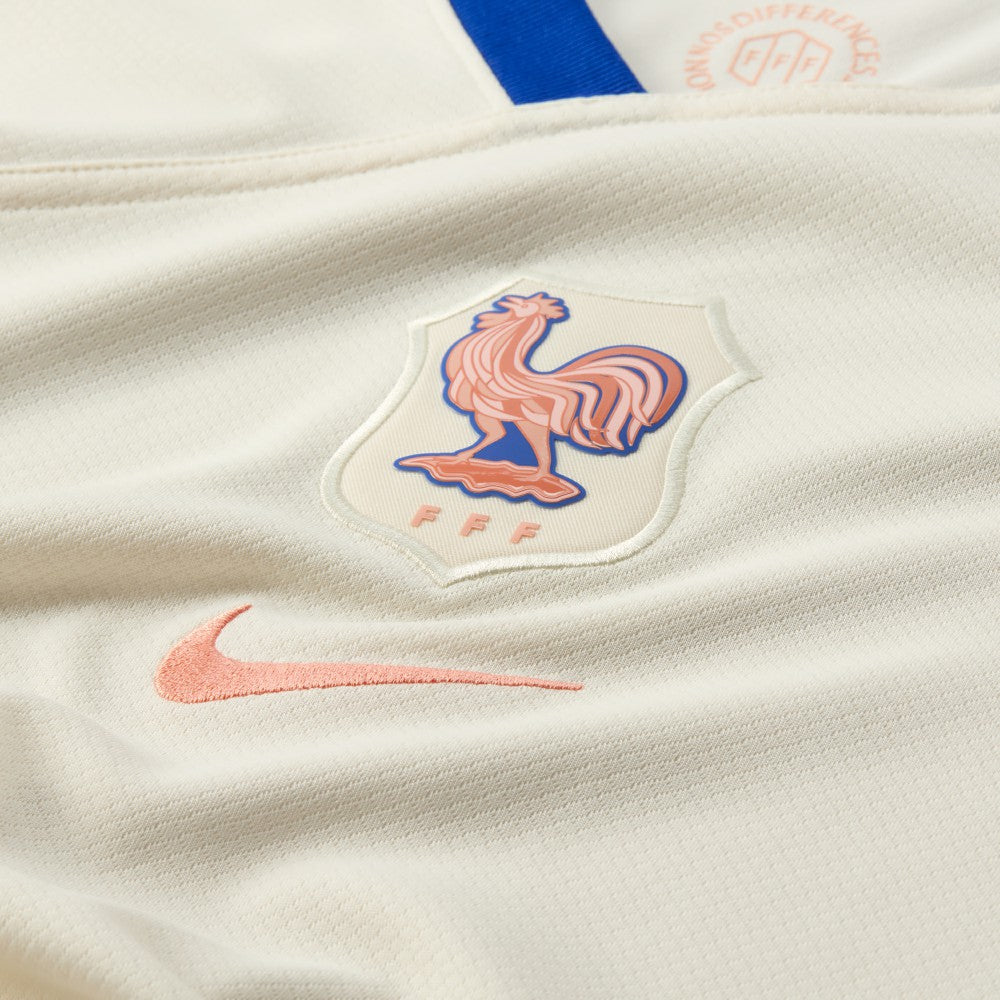 France Women's National Team Women's 2025/26 Away Replica Jersey Cream