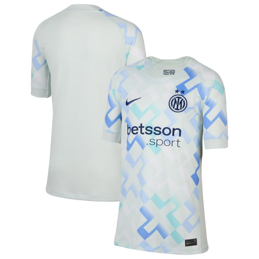 Inter Milan Youth 2025/26 Away Replica Jersey Aqua