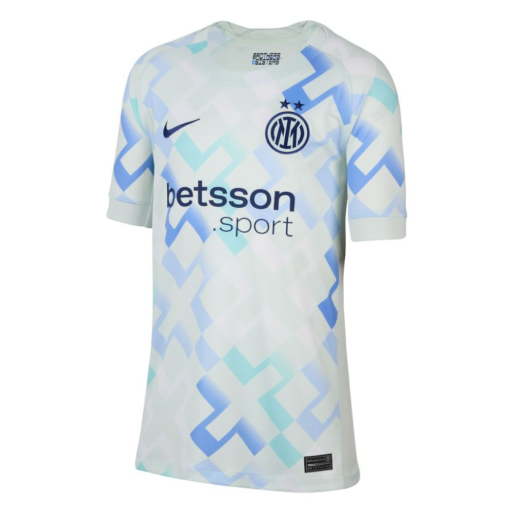 Inter Milan Youth 2025/26 Away Replica Jersey Aqua
