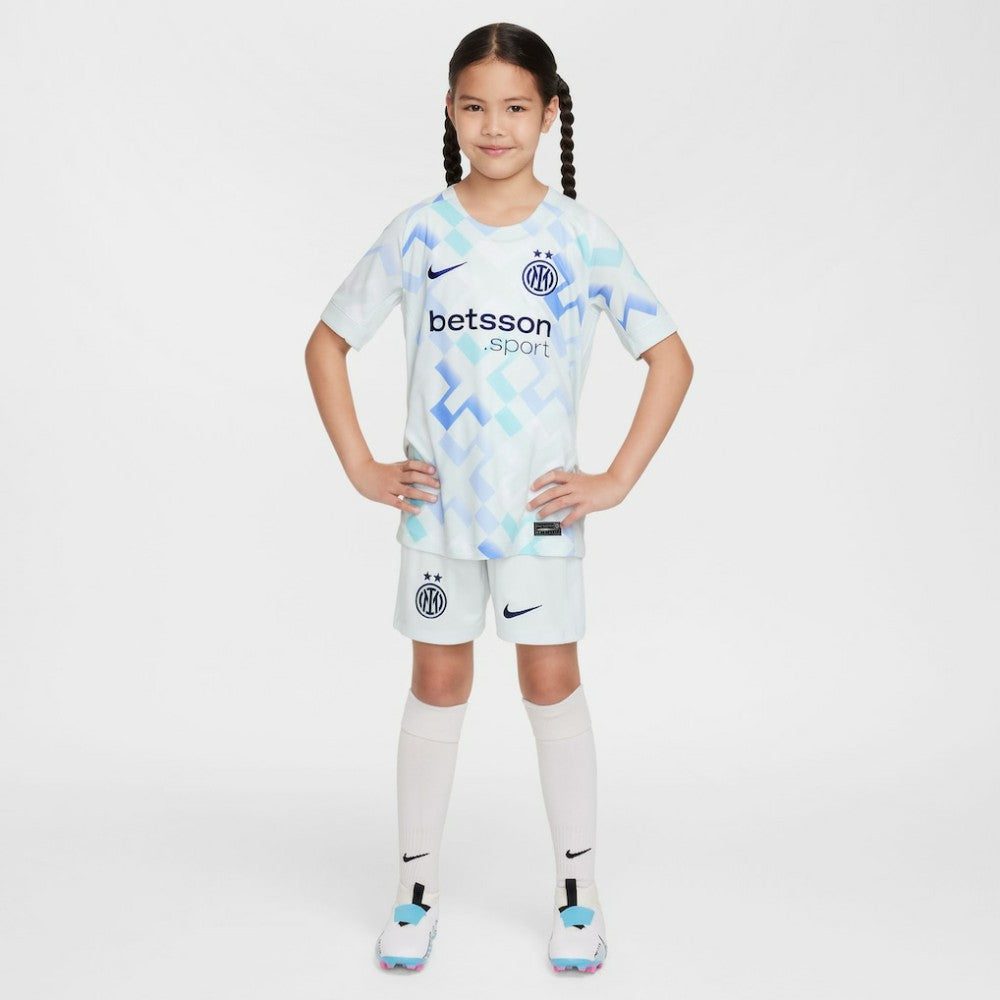 Inter Milan Youth 2025/26 Away Replica Jersey Aqua