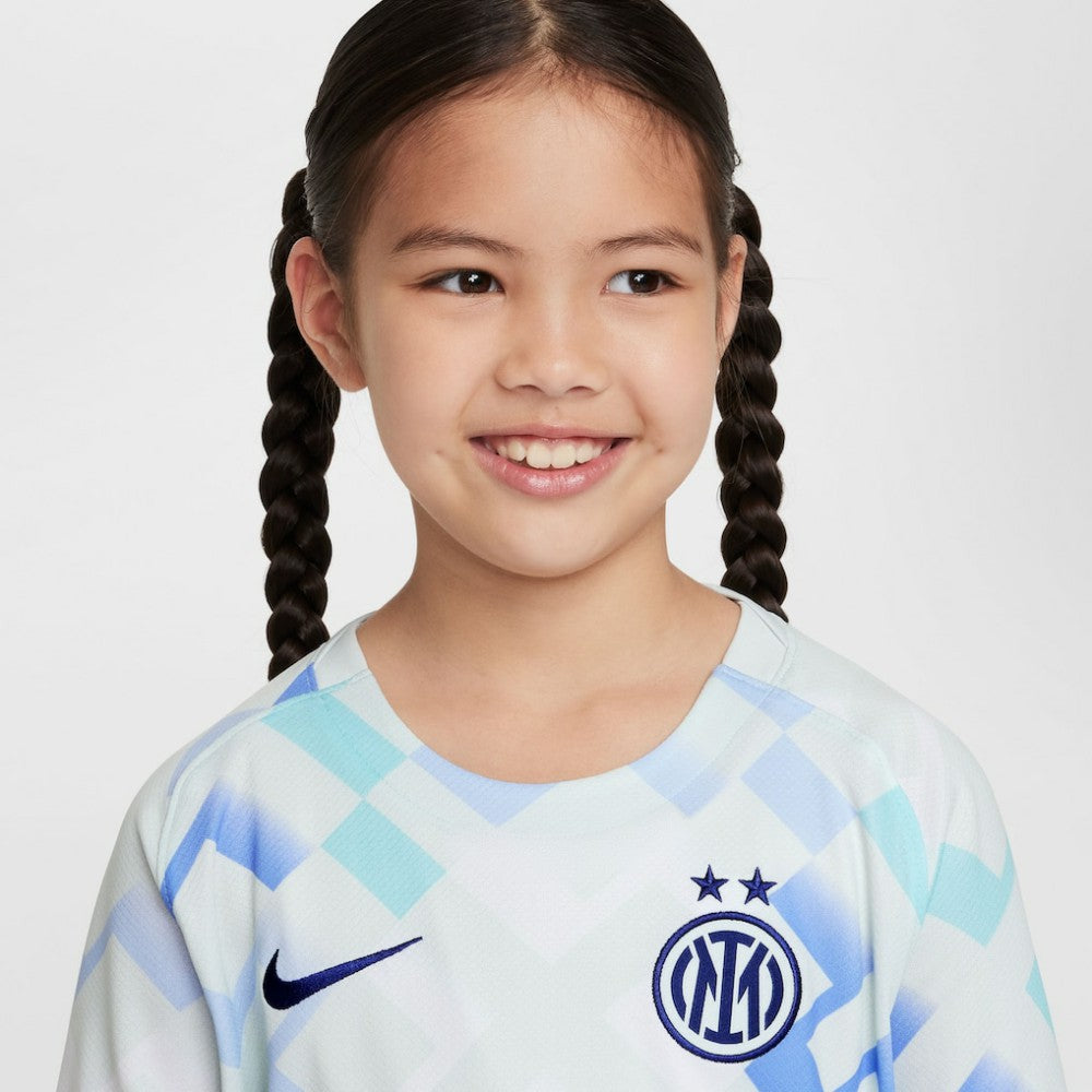Inter Milan Youth 2025/26 Away Replica Jersey Aqua