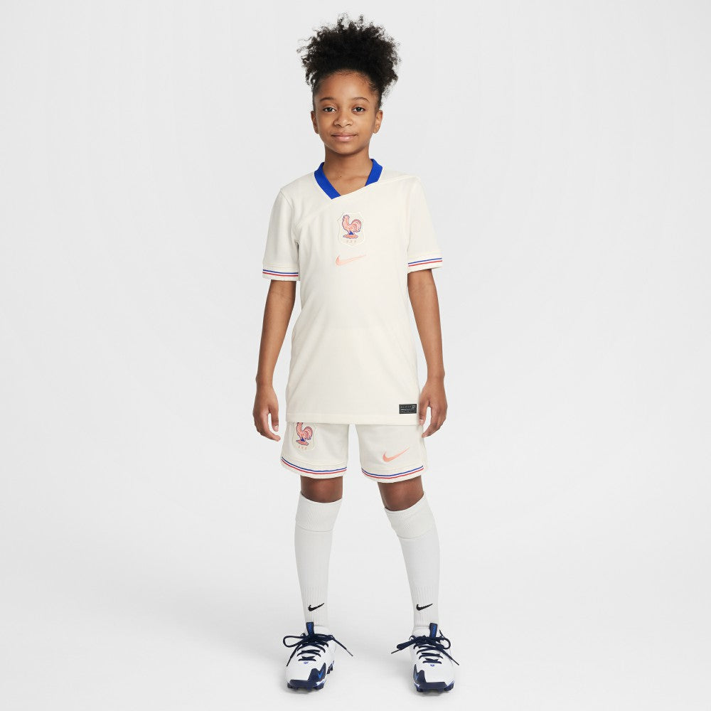 France Women's National Team Youth 2025/26 Away Replica Jersey Cream