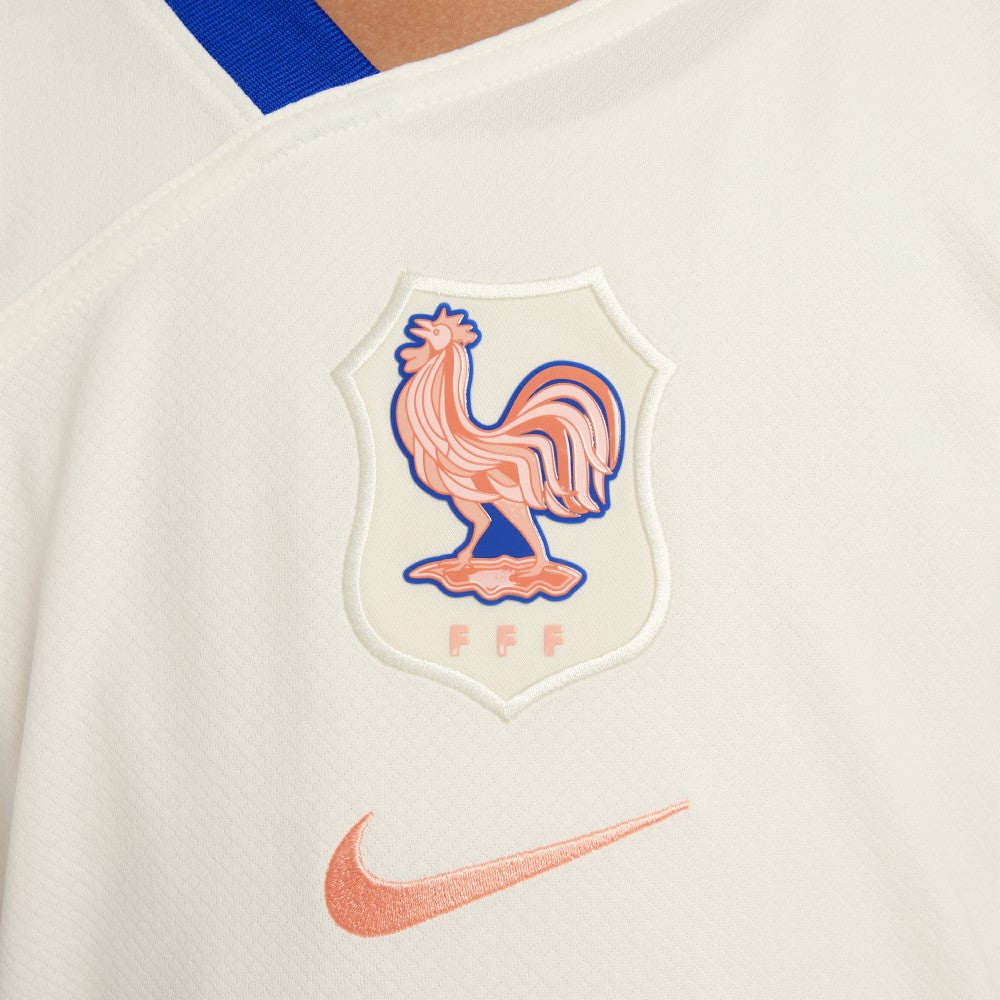 France Women's National Team Youth 2025/26 Away Replica Jersey Cream