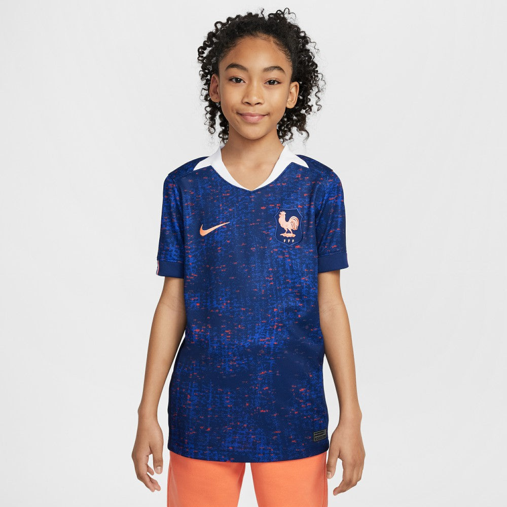 France Women's National Team Youth 2025/26 Home Replica Jersey Blue sale