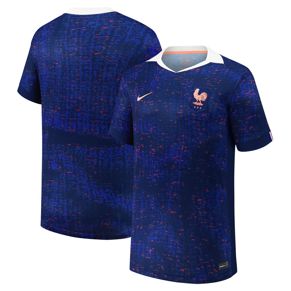 France Women's National Team Youth 2025/26 Home Replica Jersey Blue sale