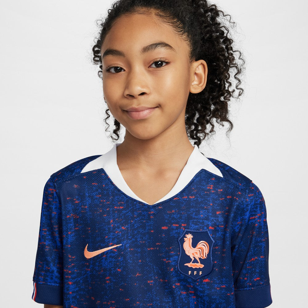 France Women's National Team Youth 2025/26 Home Replica Jersey Blue sale