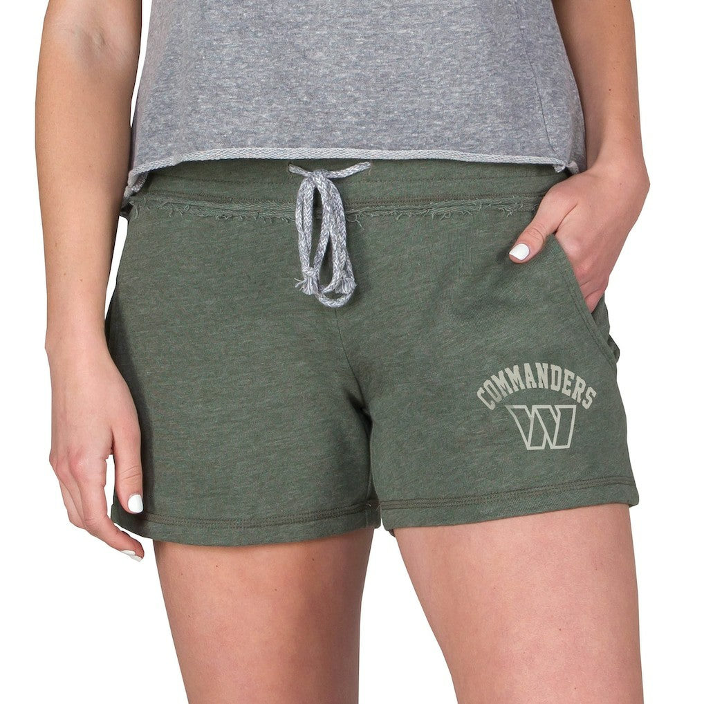 Washington Commanders Concepts Sport Women's Mainstream French Terry Tri-Blend Shorts Green