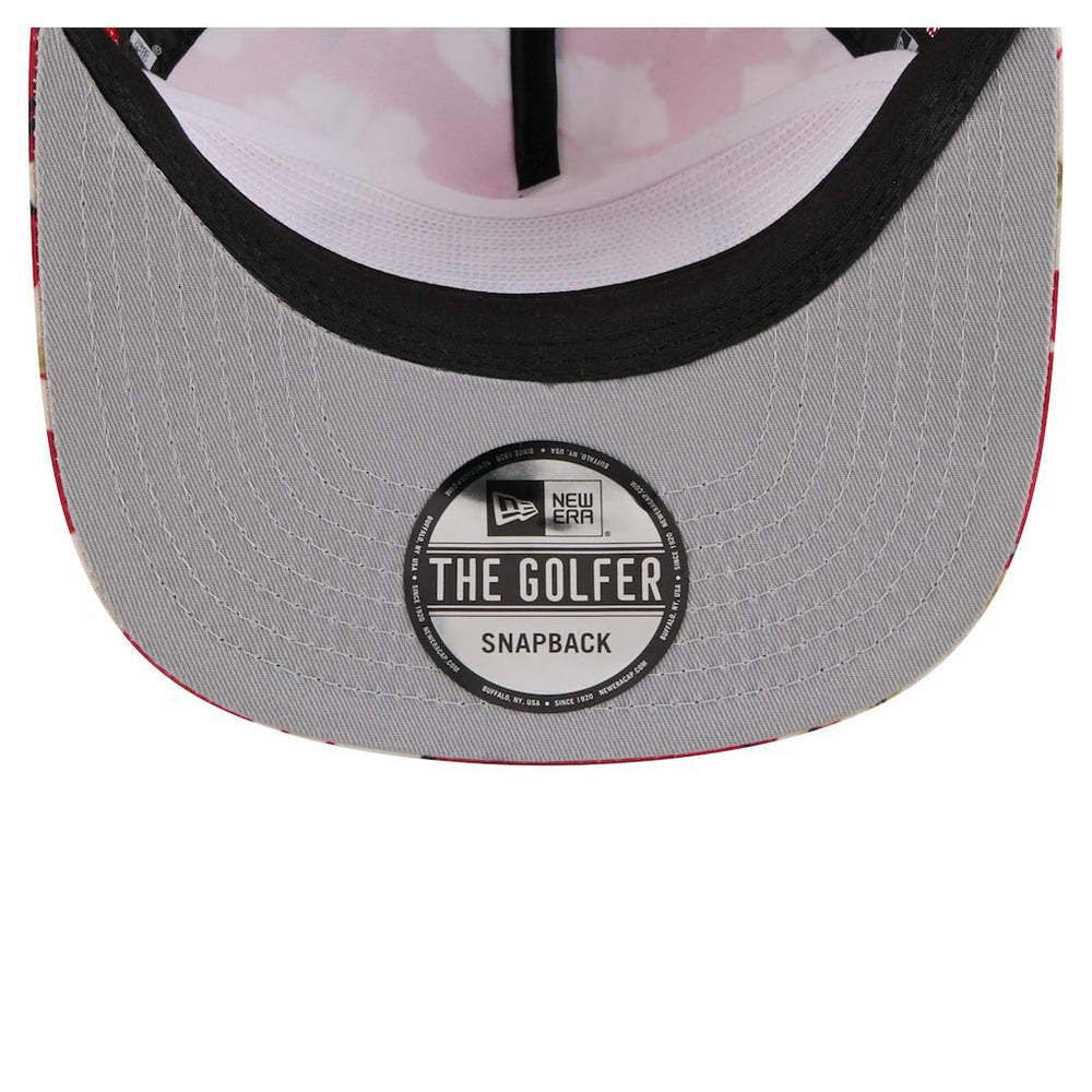San Francisco 49ers New Era Adventure Pattern Golfer Snapback Hat Scarlet