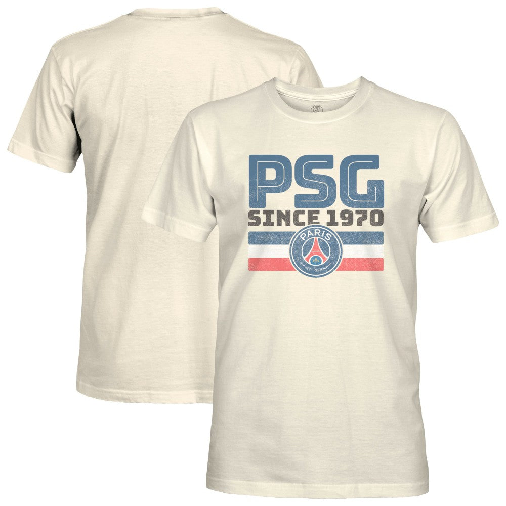 Paris Saint-Germain 1863FC Retro Stripes T-Shirt Tan sale