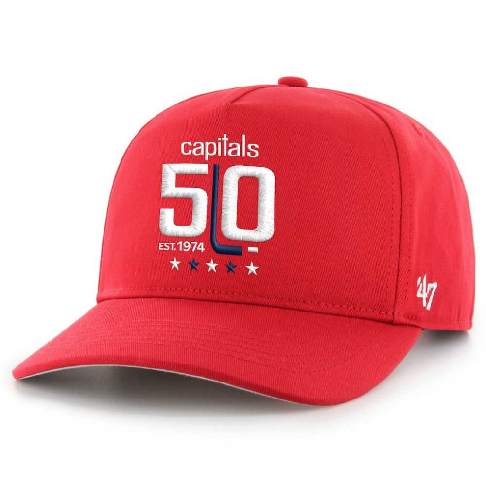 NHL Washington Capitals '47 50th Anniversary Hitch Adjustable Hat - Red