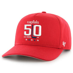 NHL Washington Capitals '47 50th Anniversary Hitch Adjustable Hat - Red