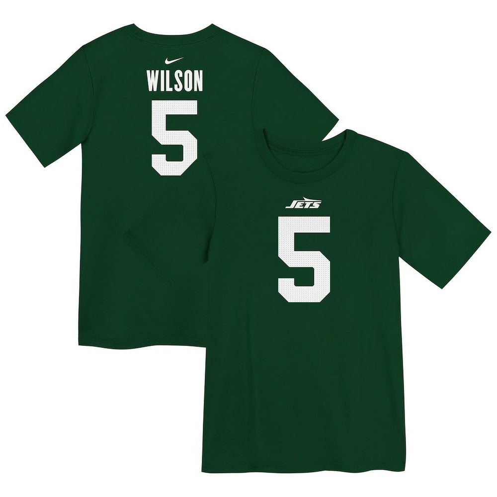 Garrett Wilson New York Jets Preschool Player Name & Number T-Shirt Green