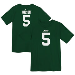 Garrett Wilson New York Jets Preschool Player Name & Number T-Shirt Green