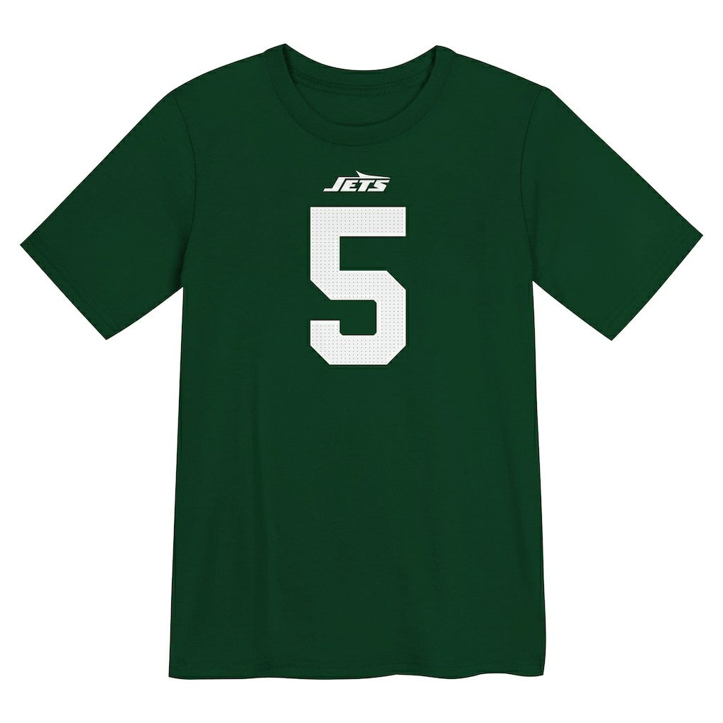 Garrett Wilson New York Jets Preschool Player Name & Number T-Shirt Green