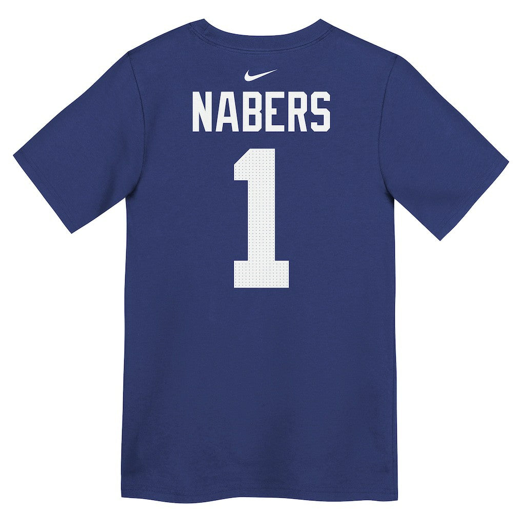 Malik Nabers New York Giants Preschool Name & Number T-Shirt Royal