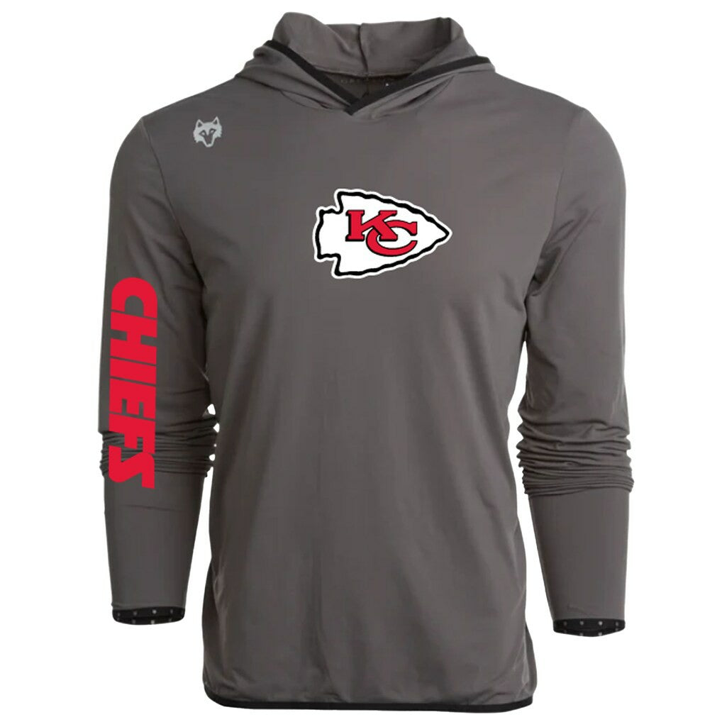 Kansas City Chiefs Greyson Clothiers Colorado Long Sleeve Hoodie T-Shirt Gray