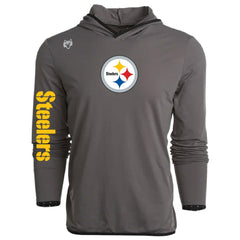 Pittsburgh Steelers Greyson Clothiers Colorado Long Sleeve Hoodie T-Shirt Gray