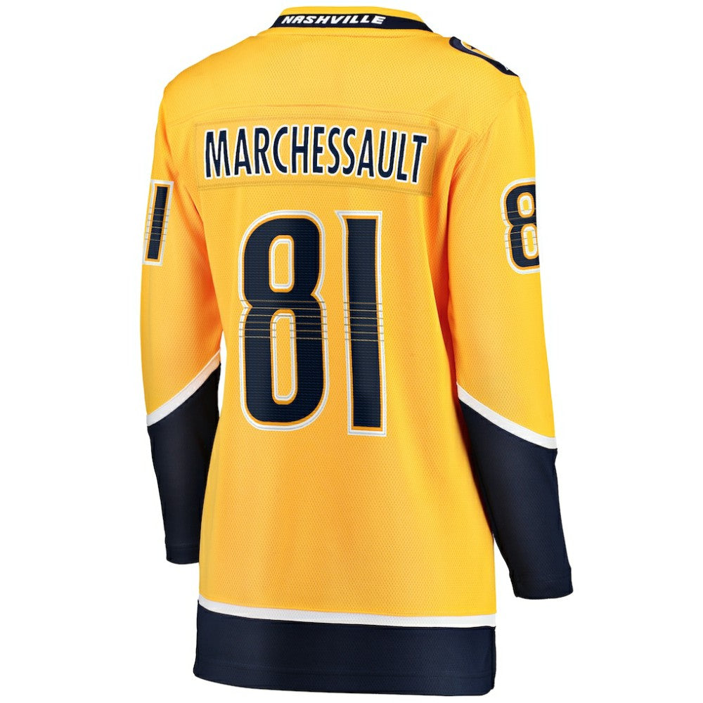 NHL Jonathan Marchessault Nashville Predators Fanatics Women's Breakaway Jersey - Gold