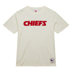Kansas City Chiefs Vintage Logo Heritage Slub T-Shirt Cream