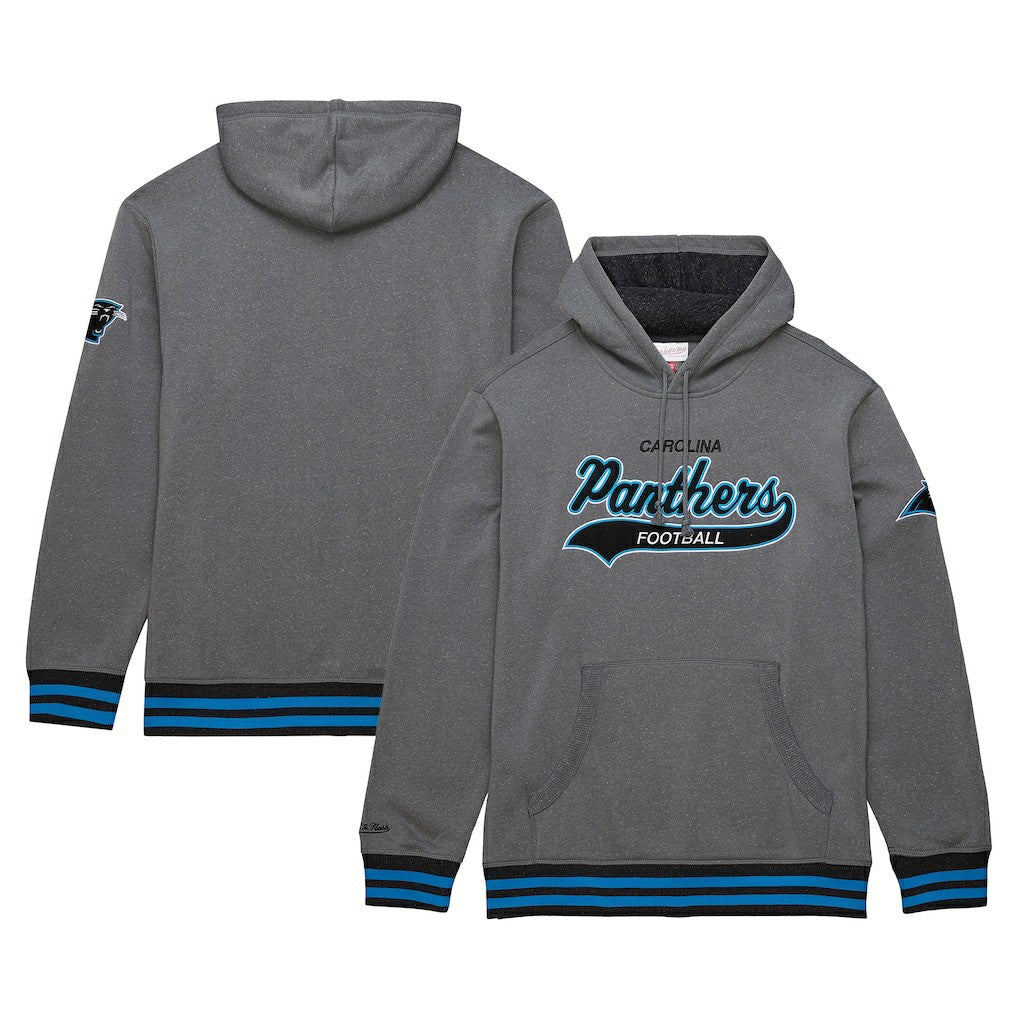 Carolina Panthers Vintage Logo Snow Washed Fleece Pullover Hoodie Heather Gray