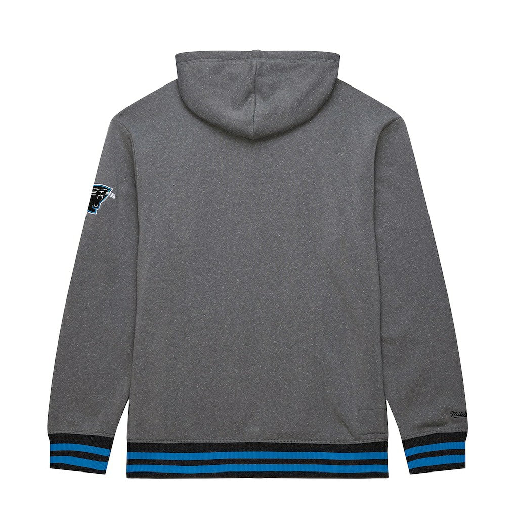 Carolina Panthers Vintage Logo Snow Washed Fleece Pullover Hoodie Heather Gray