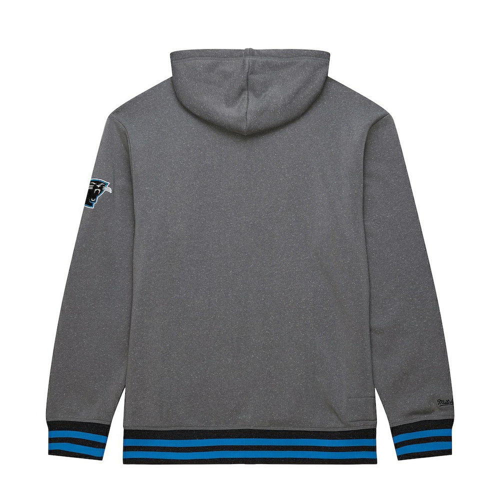 Carolina Panthers Vintage Logo Snow Washed Fleece Pullover Hoodie Heather Gray