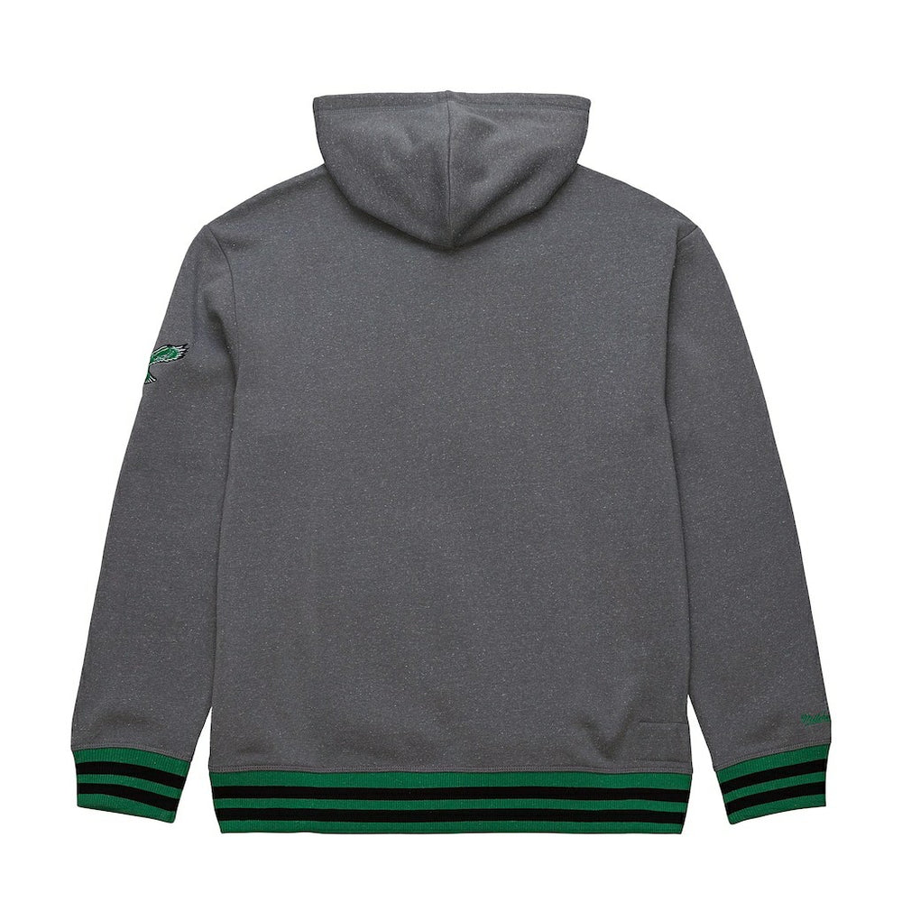 Philadelphia Eagles Vintage Logo Snow Washed Fleece Pullover Hoodie Heather Gray