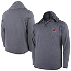 Los Angeles Angels Butter Stripe Tri-Blend Long Sleeve Hoodie T-Shirt - Navy Hoodies